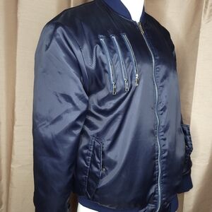 Men's Imperious Original Apparel Zipper Front Jacket - Size: 2X - Blue/Orange